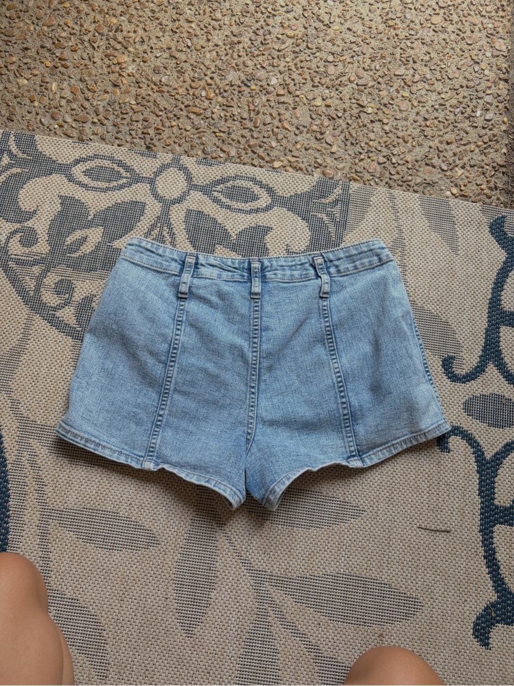 wild fable Light Wash High-Rise Denim Shorts - Picture 2 of 3